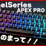 【ゲーミングキーボード】スティールシリーズ・エーペックス プロ ミニ・steelseries APEX PRO MINI【レビュー】
