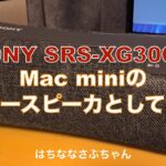 使用レビュー　Mac miniのモニタースピーカーとしてポータブルワイヤレススピーカーSONY SRS-XG300を購入してみました！