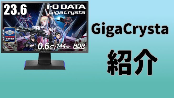 【GigaCrysta EX-LDGC242HTB】コスパ高いゲーミングモニターをレビュー