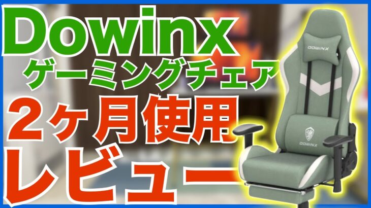 【Dowinx  ゲーミングチェア】2ヶ月間の使用レビュー！本当にいい製品なのか？徹底的に紹介します！