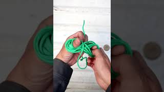 ロープワーク【八巻き/八の字巻き】引き出す時に紐の絡まない便利な収納方法