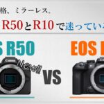 【Canon】『EOS R50』と『EOS R10』を徹底比較！CanonのAPS-Cミラーレス、どちらを買えば良いのか迷っているあなたへ。