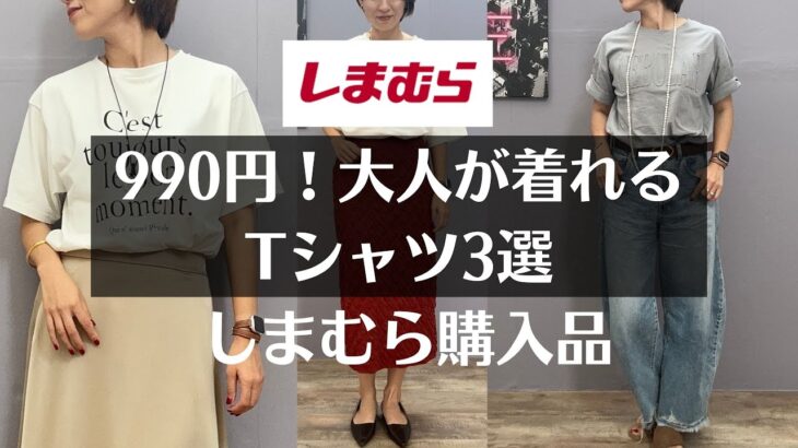 【しまむら】激安！990円大人が着れるTシャツ3選【しまパト】